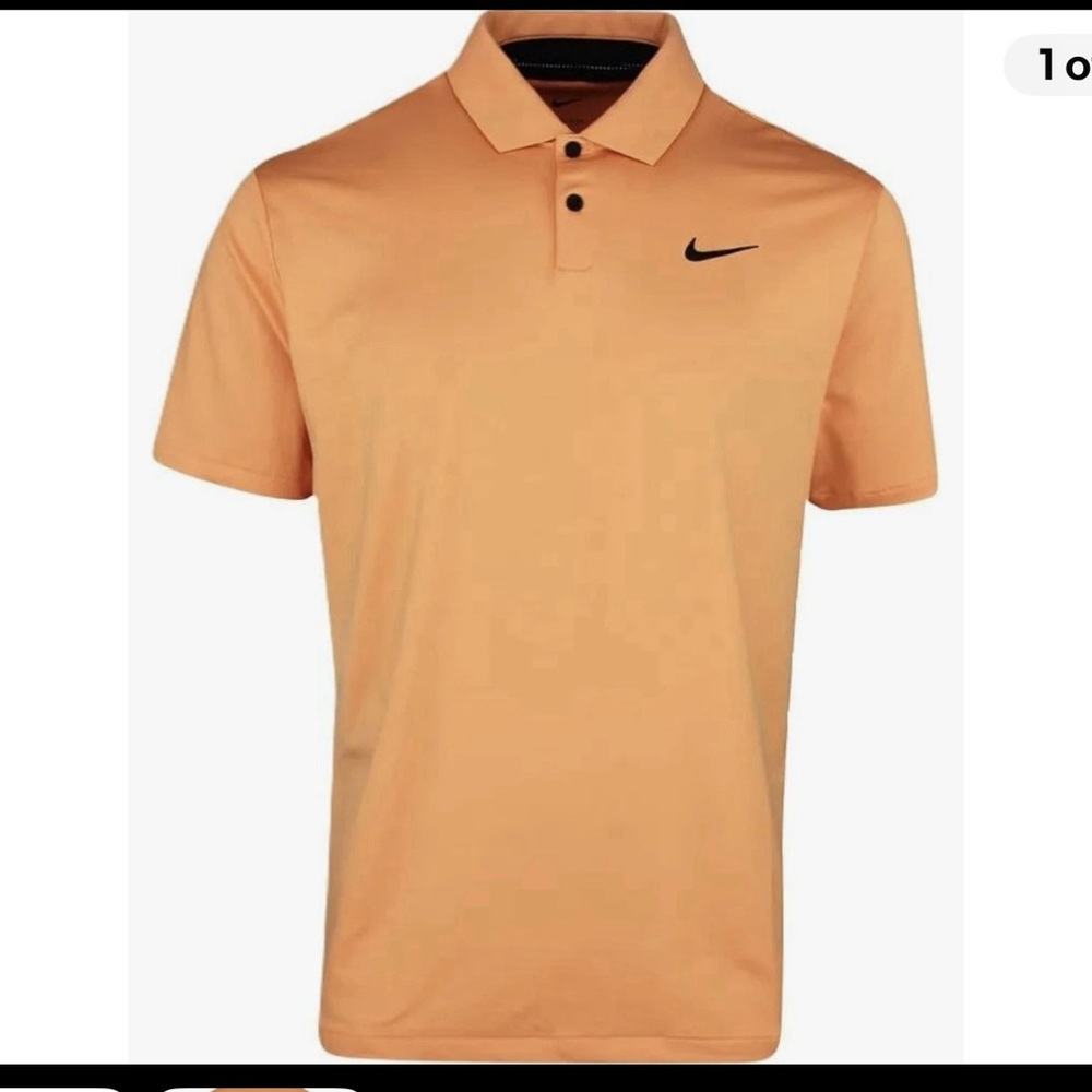 Nike Men's Dri-FIT Tour Golf Polo Orange | Black Medium